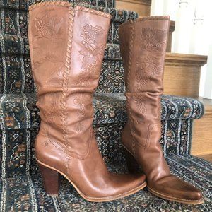 Bronx Brown Heeled Boots